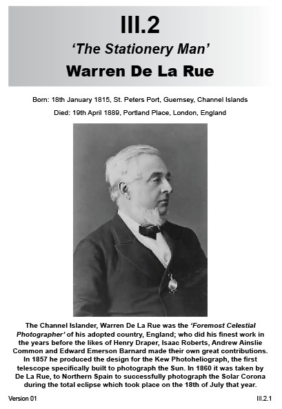 III.2 Warren De La Rue